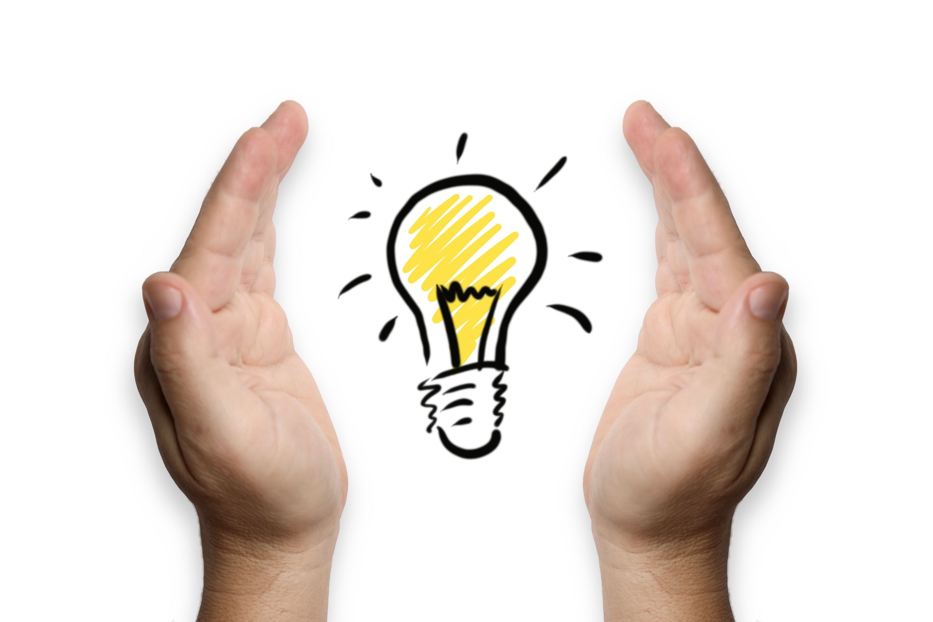 New creative idea light bulb